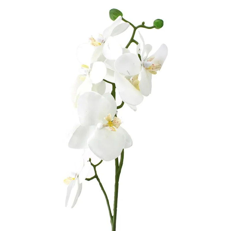 white phalaenopsis artificial flower spray 24 inch