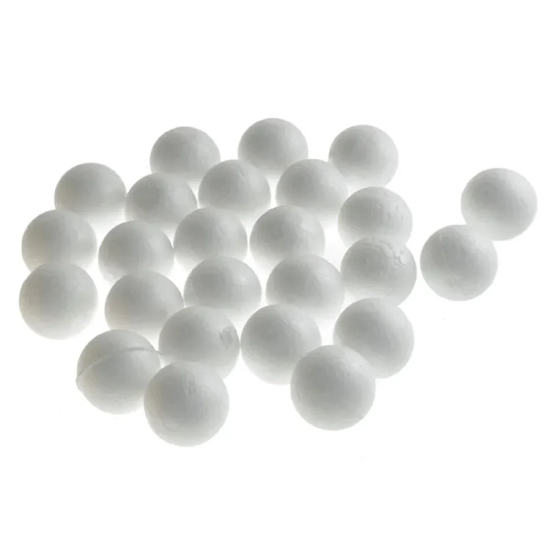 white poly foam balls 1 5 inch 25 pack