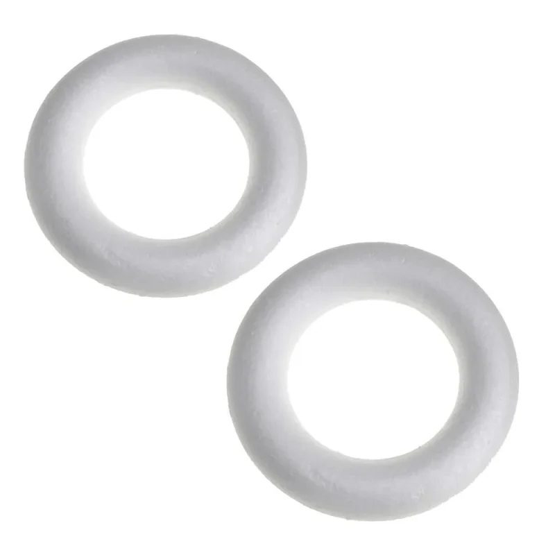 white polyfoam circles 5 5 inch 2 pack diy craft kit