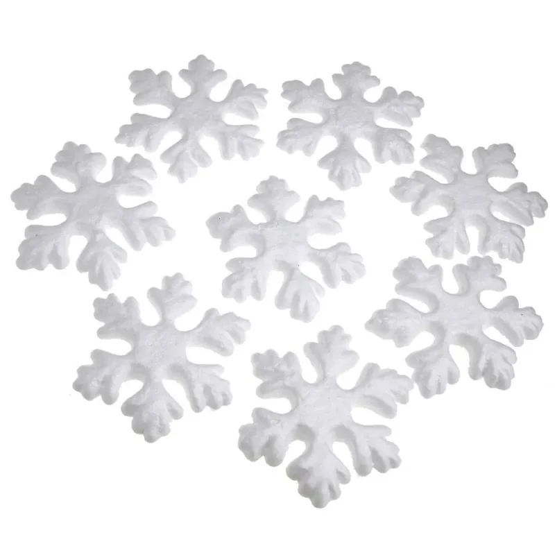 white polyfoam stars diy kit 8 piece assorted sizes