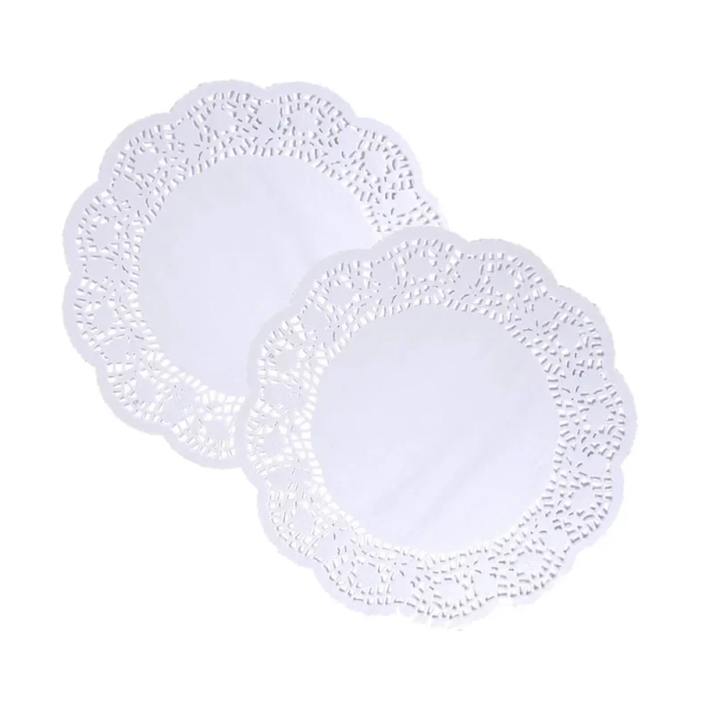 white round lace doilies 4 5 inch 20 pack