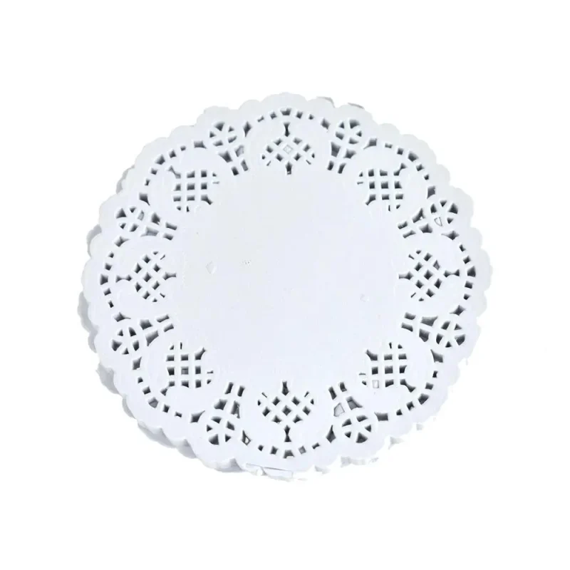 white round paper lace doilies 4 5 inch 30 pack