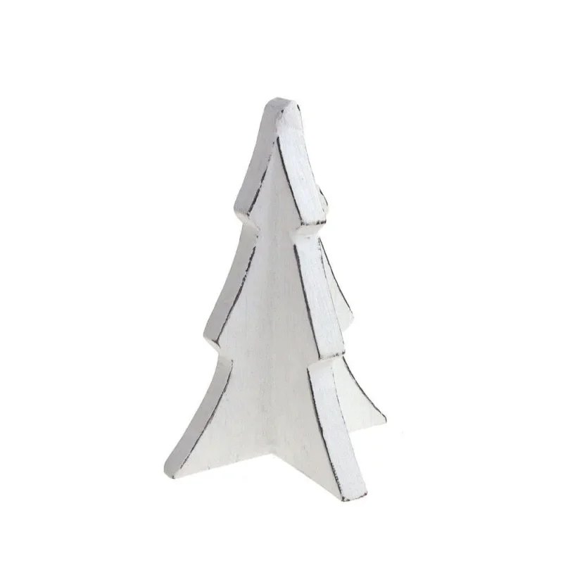 white wooden christmas tree stand 6 inch ornament