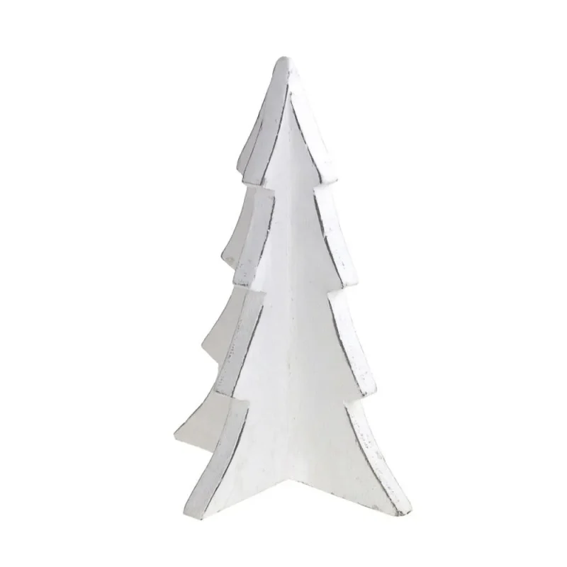 white wooden christmas tree stand 8 inch ornament