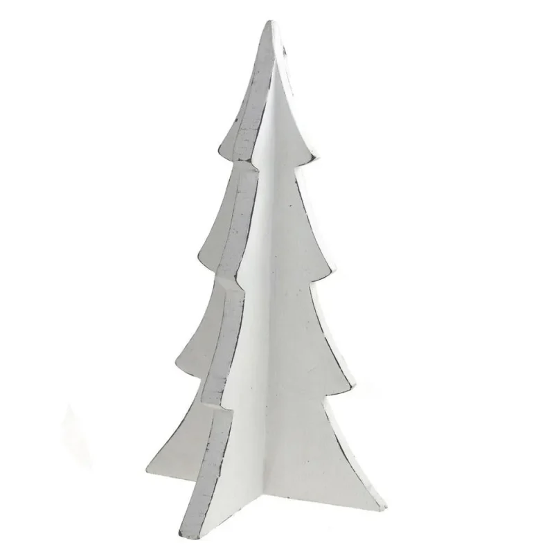 white wooden christmas tree stand ornament 10 inch