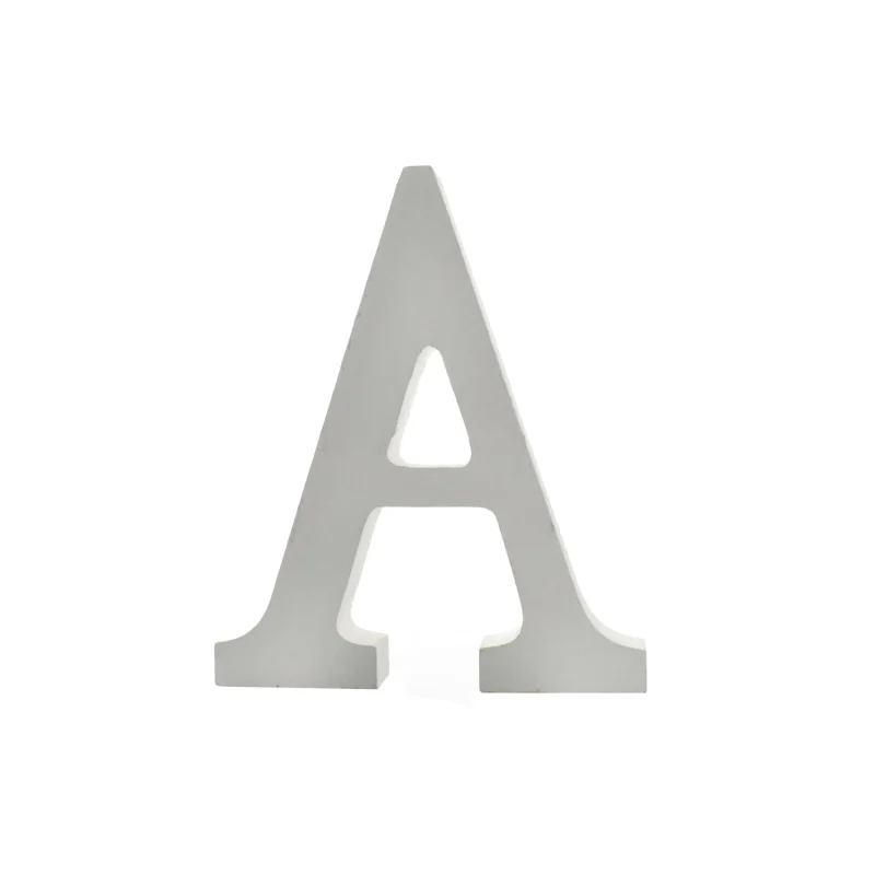 white wooden standing letters numbers 4 3 4 inch