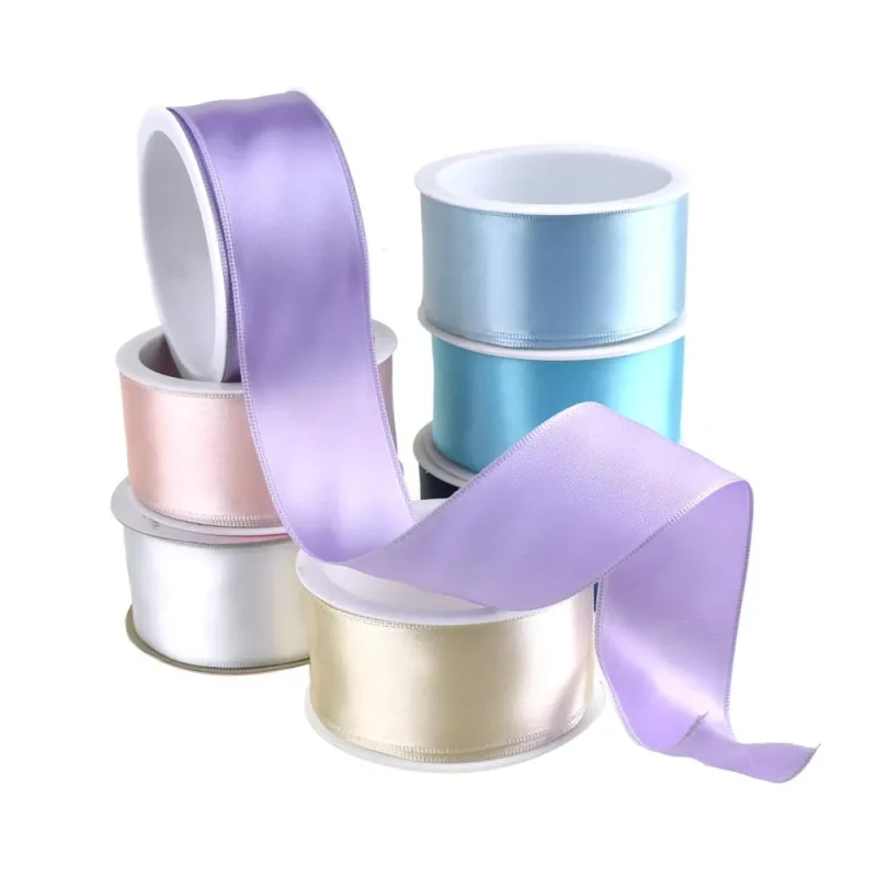 wired edge satin ribbon 1 5 x 3yd single faced