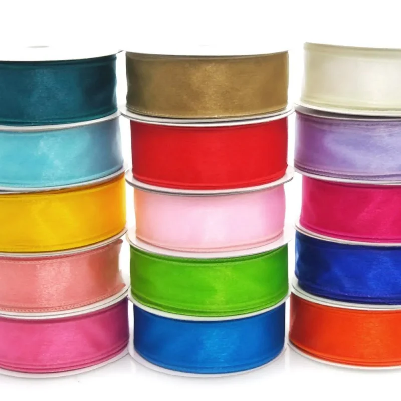 wired sheer chiffon ribbon 1 5 inch x 25 yards