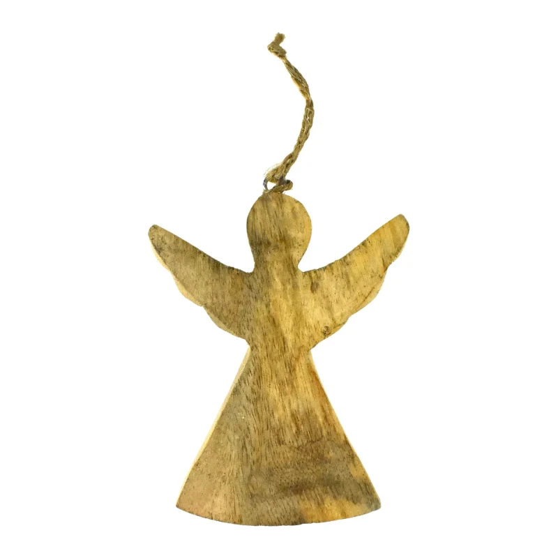 wooden angel christmas ornament 4 3 4 inch