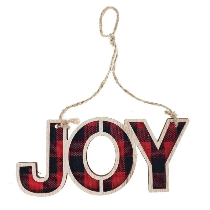 wooden buffalo joy christmas ornament 5