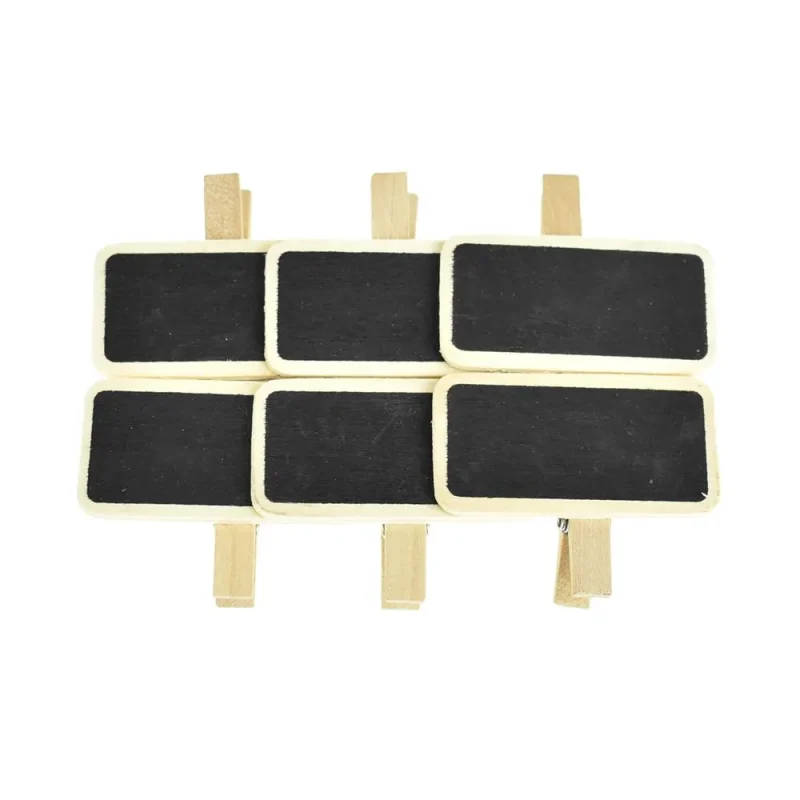 wooden chalkboard clips 2 inch 6 pack