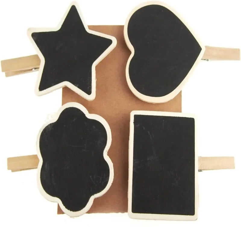 wooden chalkboard clothespin tags style 1