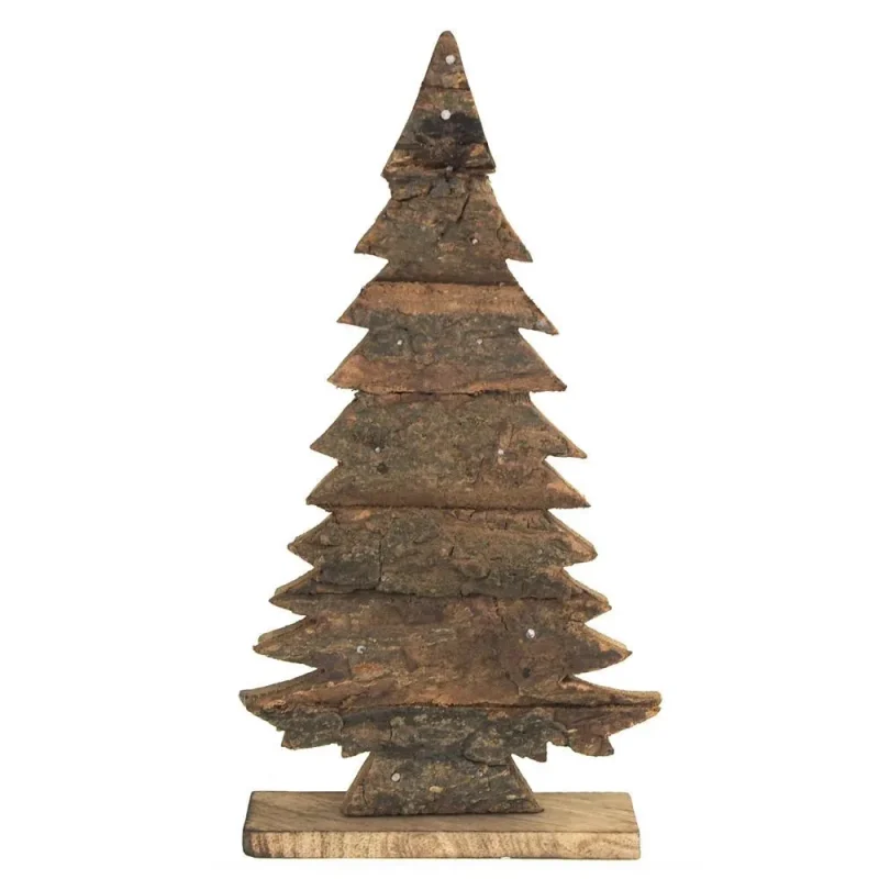 wooden christmas tree topper 5 5 inch ornament