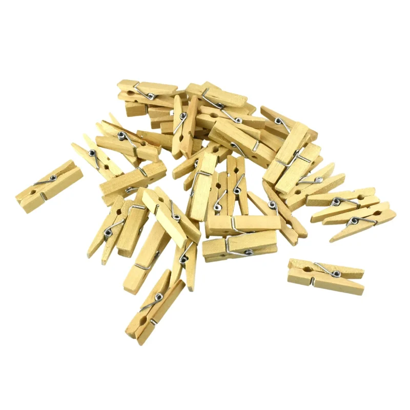 wooden craft clothespins 1 5 inch 48 pack natural