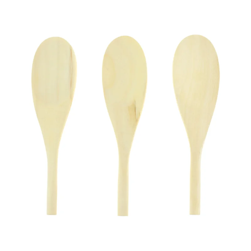 wooden craft spoons 6 inch set of 3