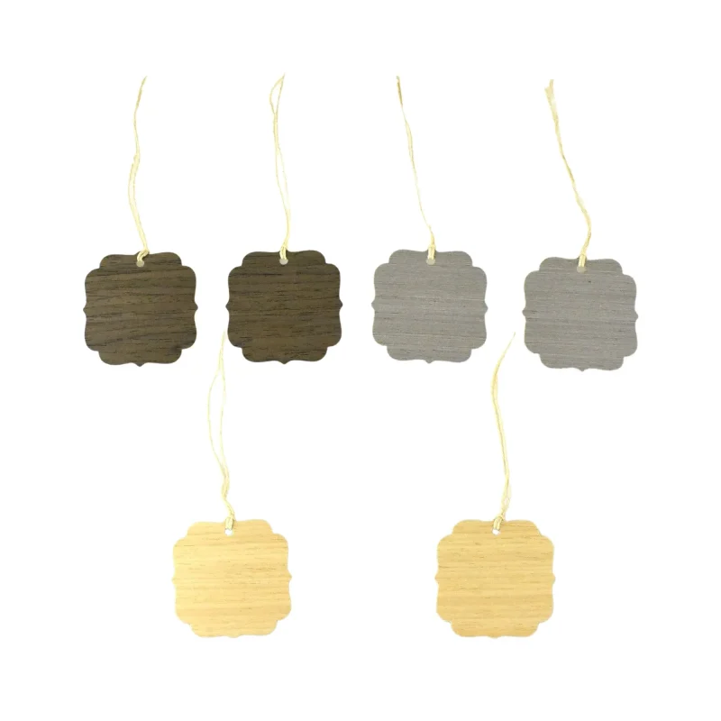 wooden craft tags 2 5 inch 6 pack