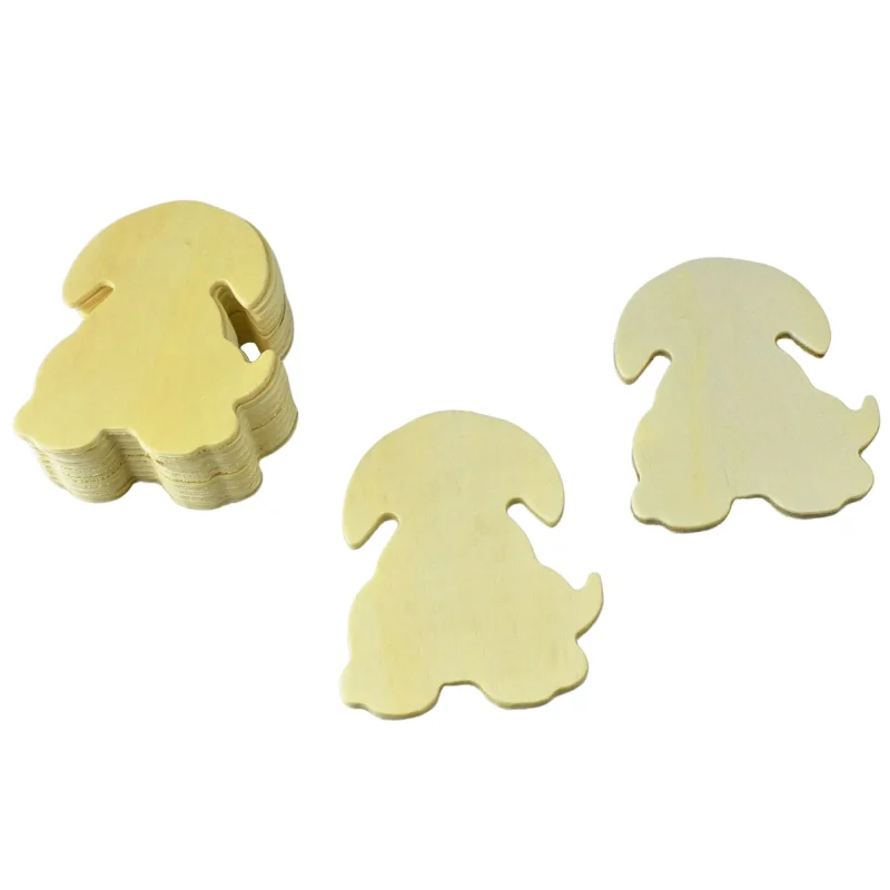 wooden dog silhouette craft shapes 3 1 8 pack of 12