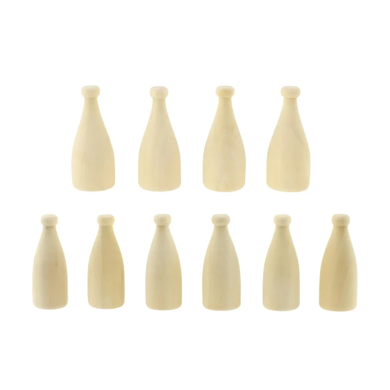 wooden mini milk bottle craft set