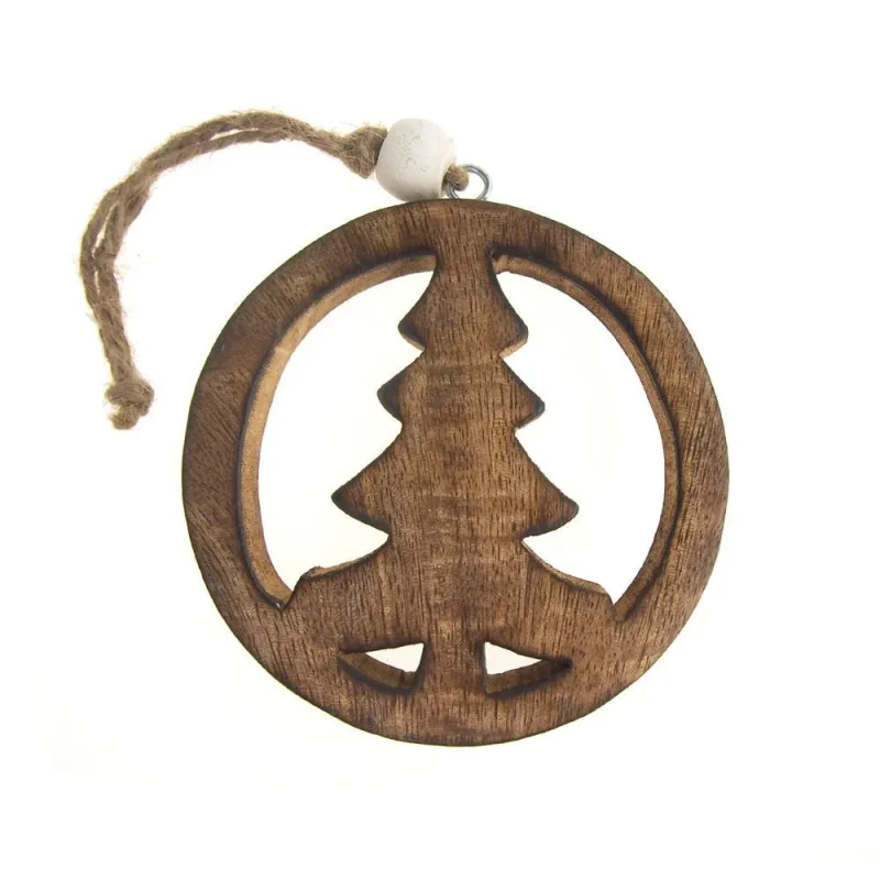 wooden peace tree ornament 4 natural hanging decor