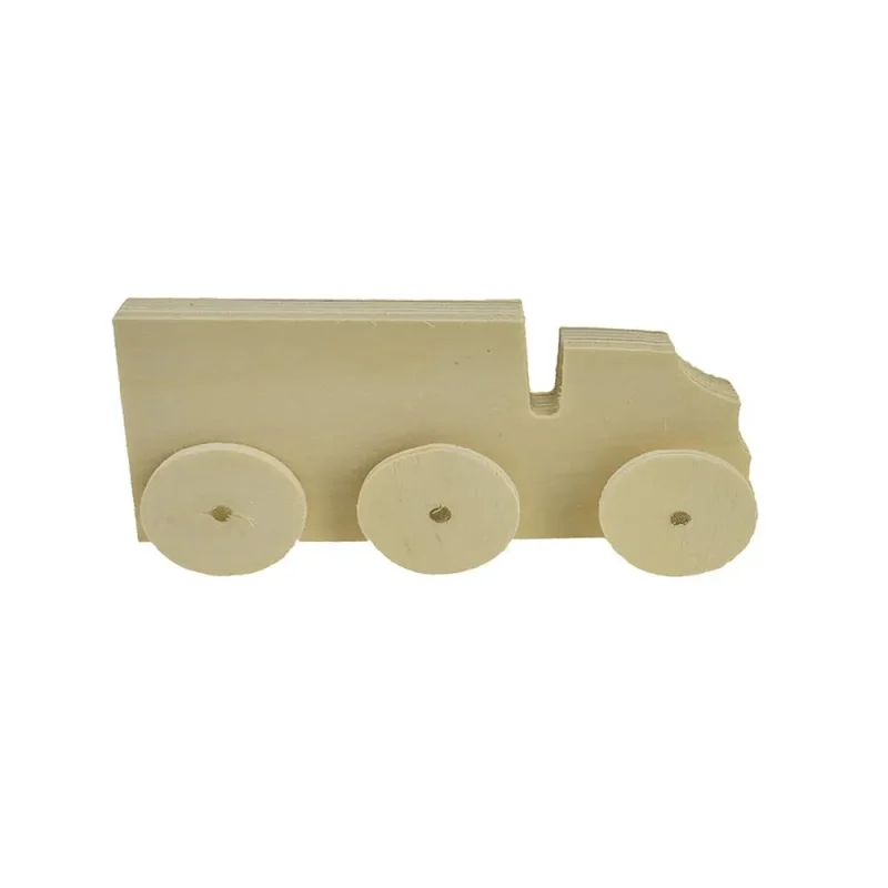 wooden transport truck with wheels 3 38 inch