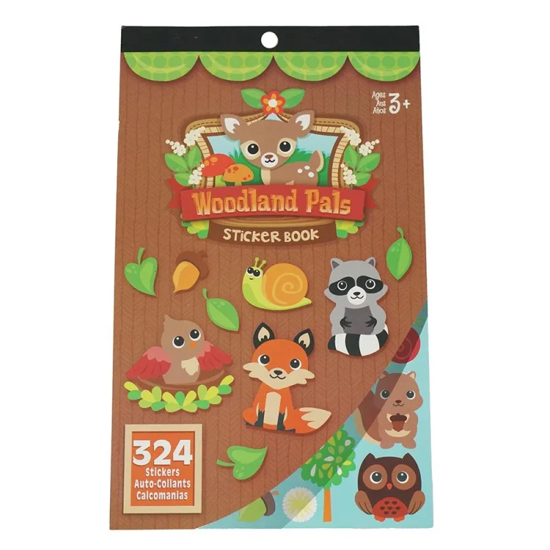 woodland critter craft sticker book 324 piece variety