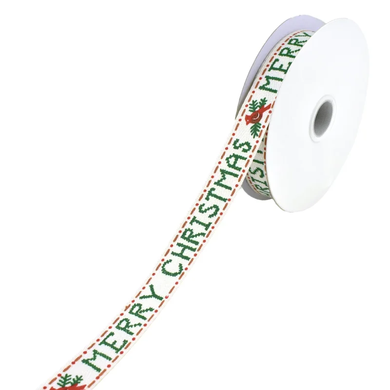 woodsy christmas grosgrain ribbon 5 8 x 10 yards